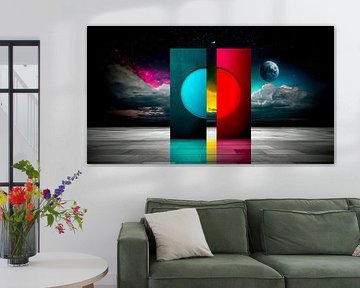 Twin portals against a cosmic backdrop