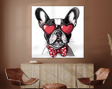 French Bulldog Valentine by haroulita