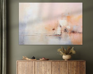 Abstractie in pastelkleuren