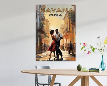 Romantische dans in de straten van Havana van darrent Mark