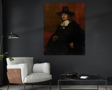 Rembrandt van Rijn, Portrait d'un homme coiffé d'un haut-de-forme, vers 1663 sur Atelier Liesjes