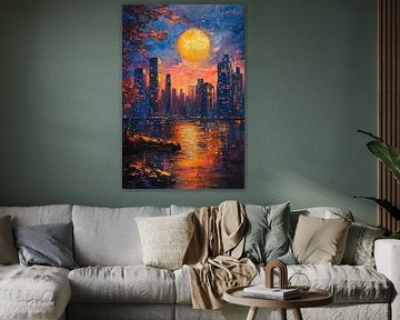 New York sous la pleine lune
