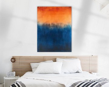 The Transition: Blue and Orange by Thea