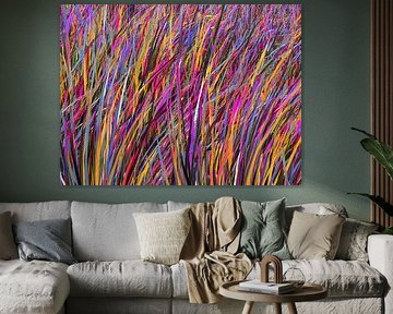Abstraktes farbiges Gras