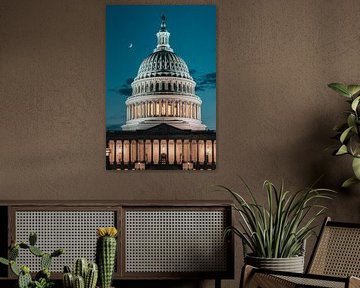 Capitol hill by night