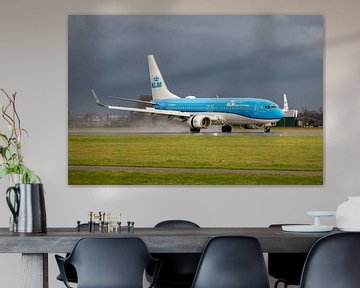 klm boeing 737 contrast polderbaan schiphol van Arthur Bruinen