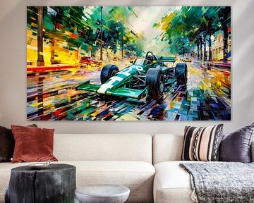 Classic speed through the city by Klaus Tesching - Art-AI