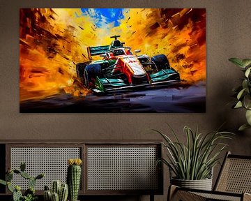 Through the fire to the top by Klaus Tesching - Art-AI