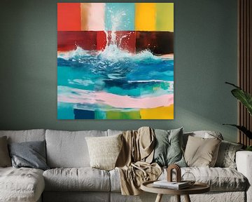 Abstract Walter Splash - Square J59 by Team W 32 Gallery