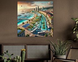 Example of the artwork in a room