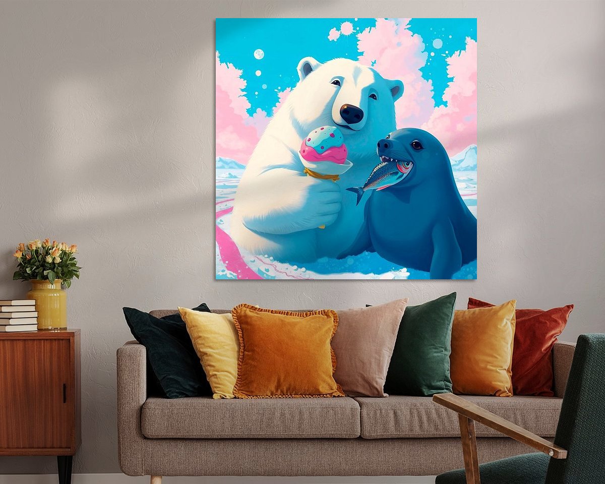 Example of the artwork in a room