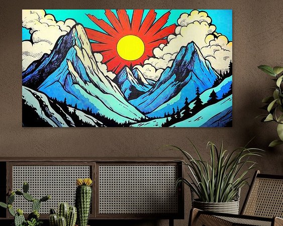 Example of the artwork in a room