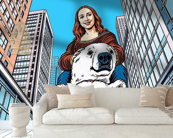 Example of the artwork in a room