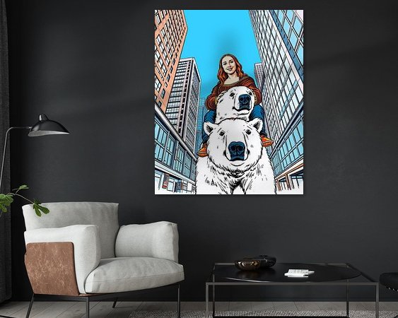 Example of the artwork in a room