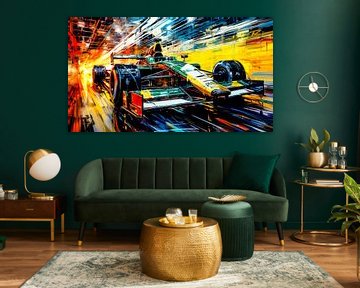 Light trail of triumph by Klaus Tesching - Art-AI