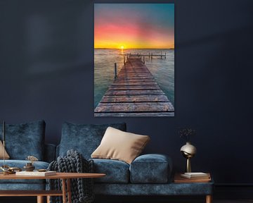 Sereniteit bij zonsondergang van darrent Mark