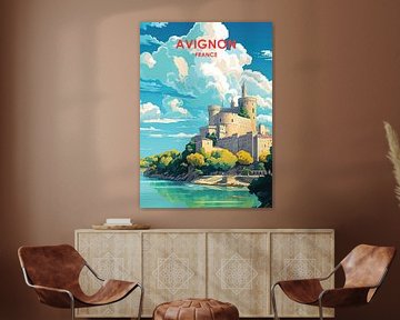 Het majestueuze kasteel van Avignon van darrent Mark