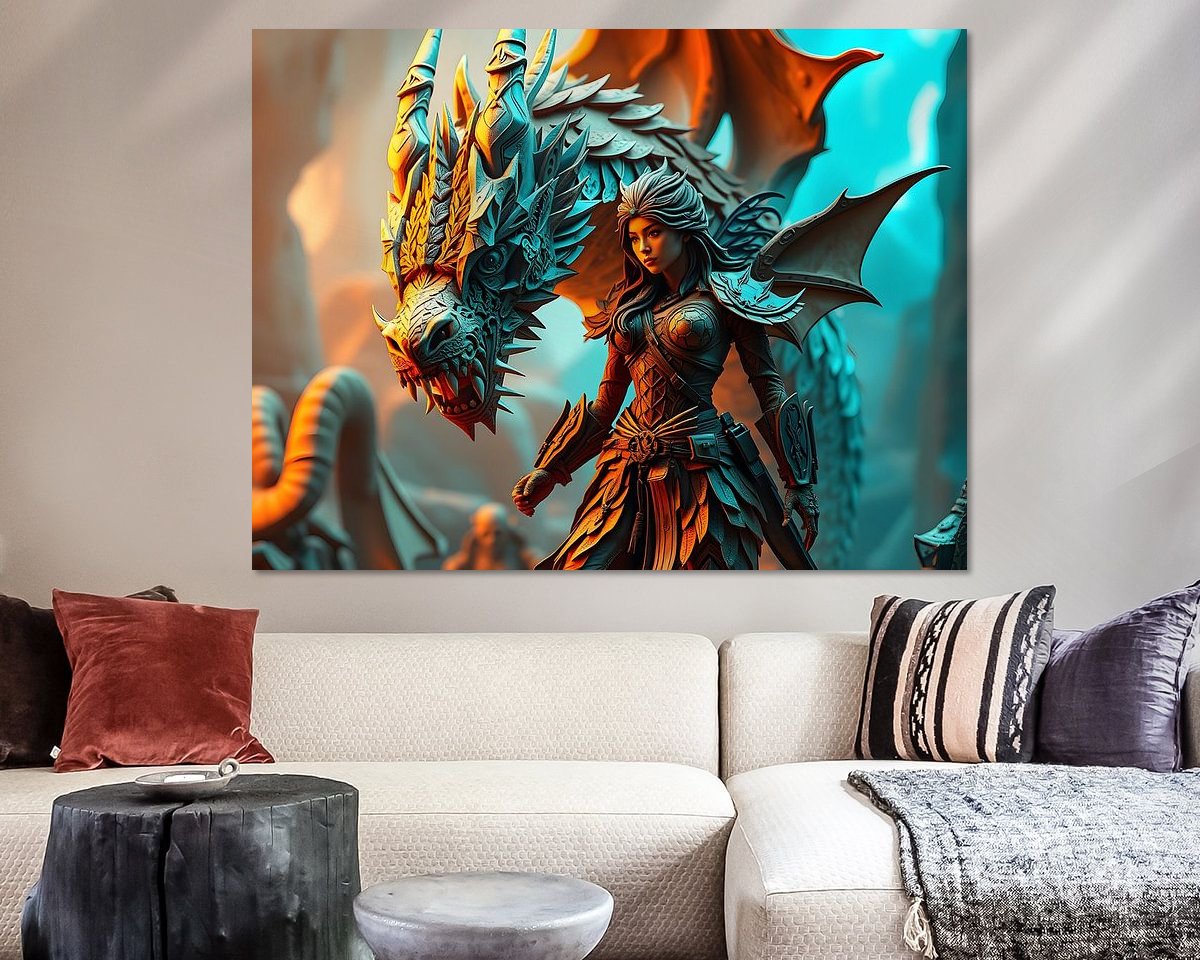 Example of the artwork in a room