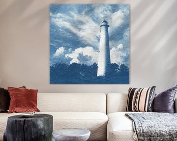 Witte toren Schiermonnikoog van Natasja Vugts