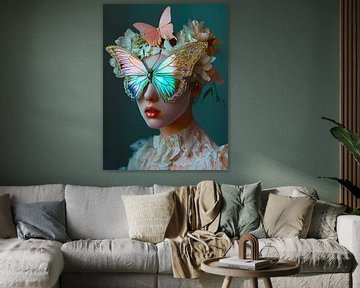 iriserende vlinder van haroulita