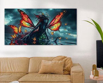 Fée papillon sur Linda de Klein