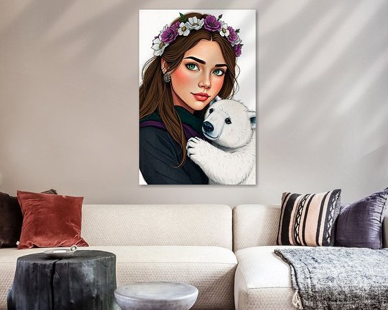 Example of the artwork in a room