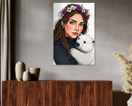 Example of the artwork in a room