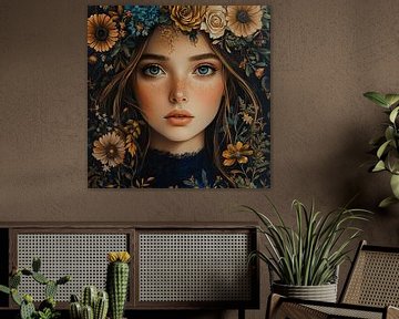 Jonge Vrouw Portret van Blikvanger Schilderijen