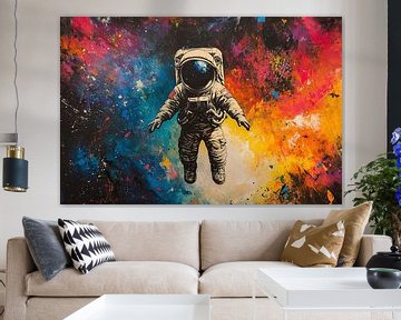 Colourful Astronaut by Eye catching paintings