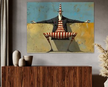 Clown Painting | Whispers of a Forgotten Clown by ARTEO Paintings