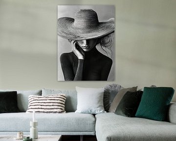 Elegant lady monochrome by PixelPrestige