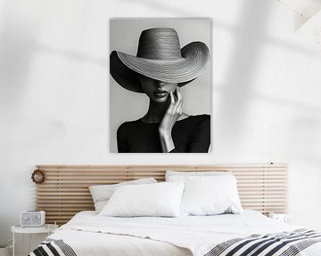 Elegant lady monochrome by PixelPrestige