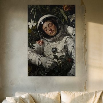 Schlafender Astronaut