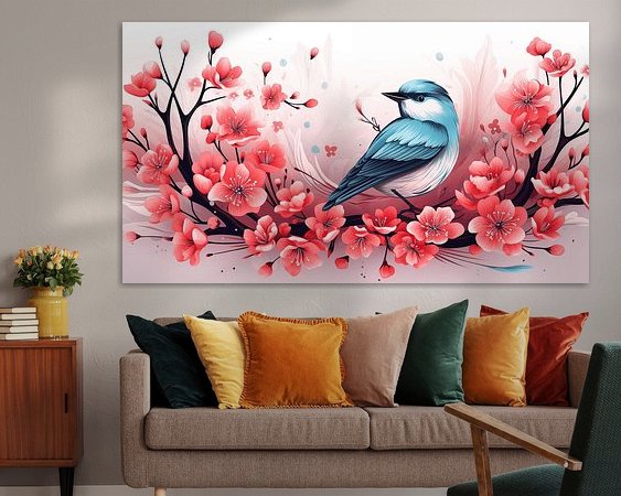 Example of the artwork in a room