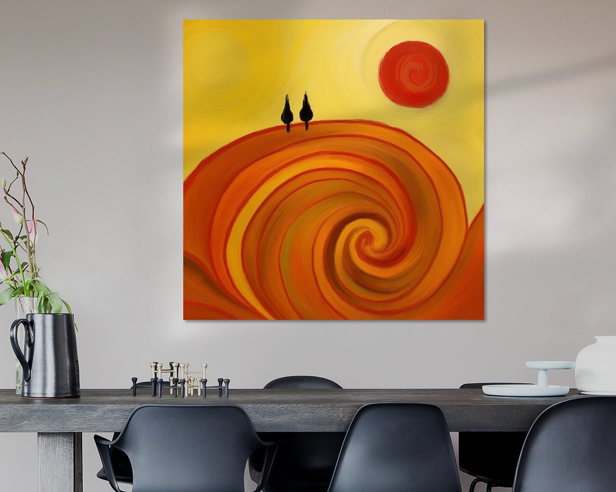 Example of the artwork in a room