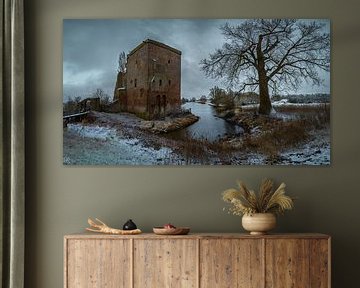 Ruïne de Nijenbeek - Winterlandschap van Rudolfo Dalamicio