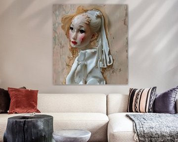 Interpretation of Milkmaid Johannes Vermeer by Atelier Fay