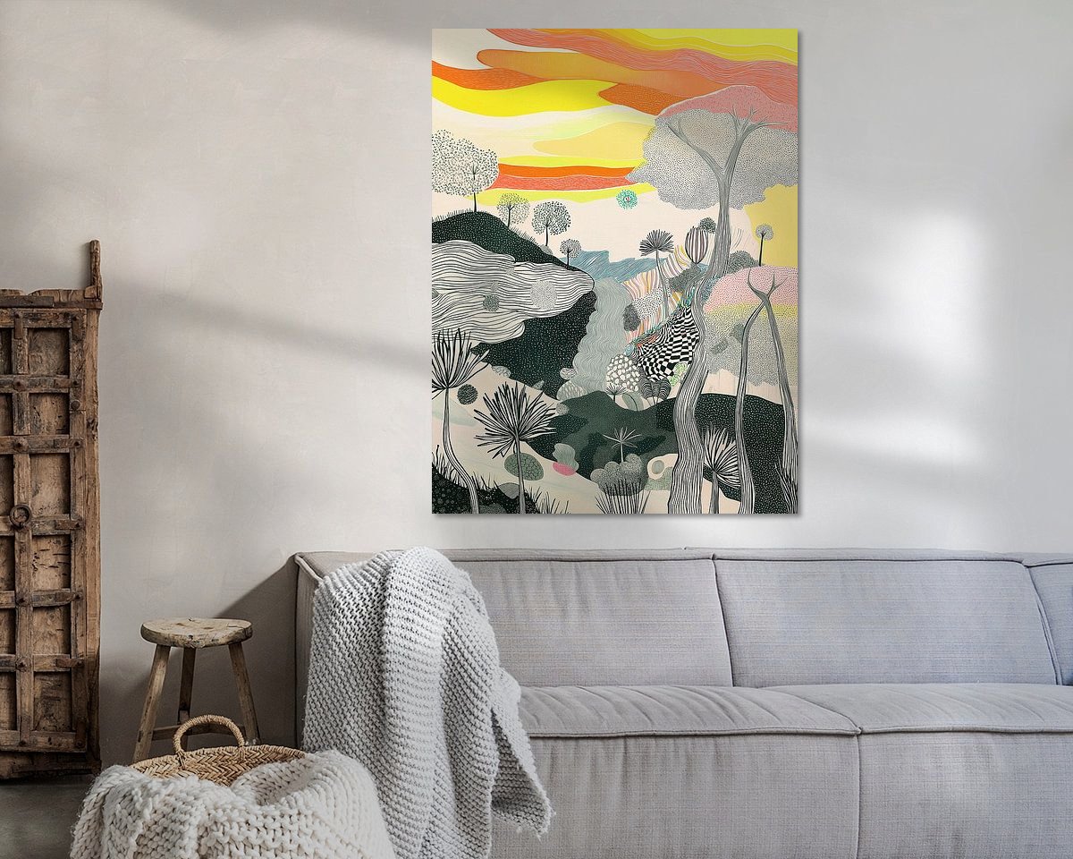 Example of the artwork in a room