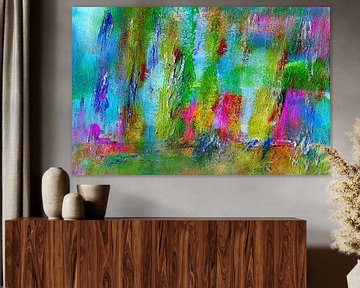 vrolijk in abstract van Claudia Gründler