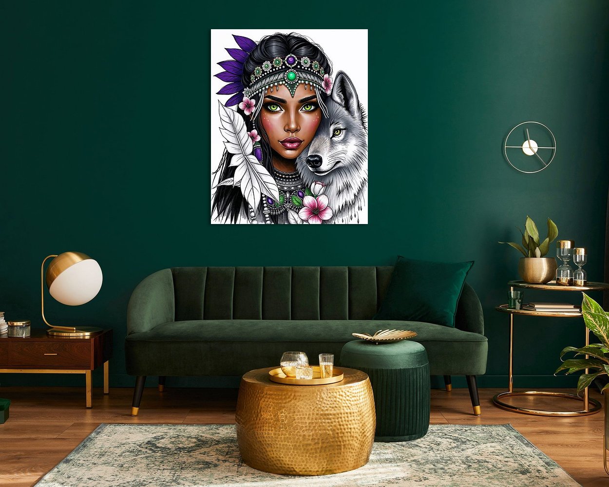 Example of the artwork in a room