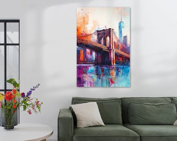 Example of the artwork in a room