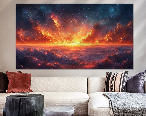 Example of the artwork in a room