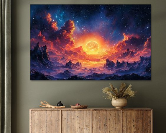 Example of the artwork in a room