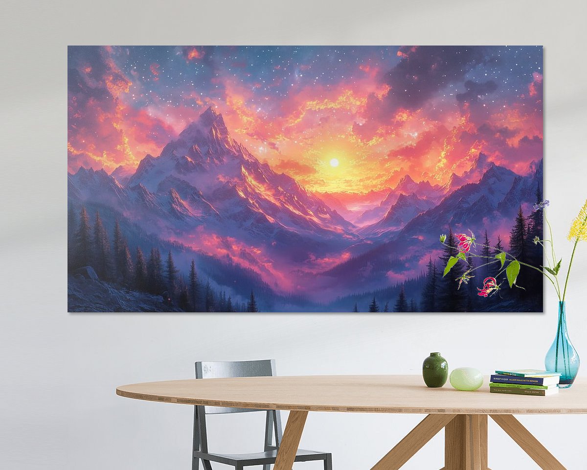 Example of the artwork in a room