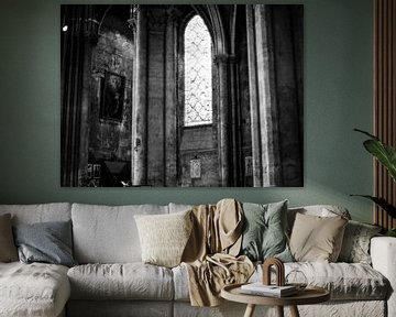Frankrijk Chartres raam van Albert Hartwig