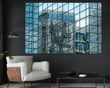 Reflection in glass building