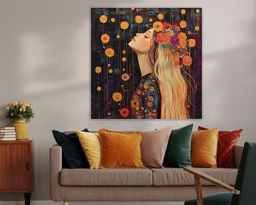 Bloemenhoofd van Blikvanger Schilderijen