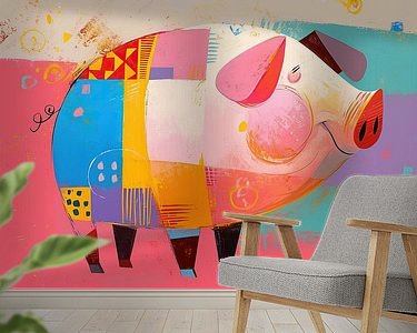 Example of the artwork in a room