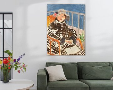 Henri Matisse - Mademoiselle Matisse (in een ruitjesjas)