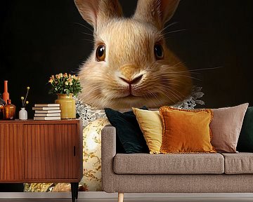 Eier und Eleganz: Ein Kaninchen mit Klasse